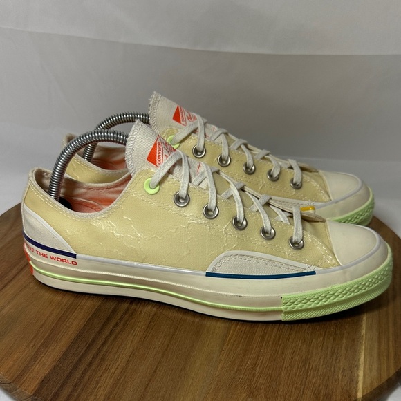 PIGALLE x Converse Chuck 70 Ox Barley Volt Low Top Sneakers Women's size 10 - Picture 8 of 12